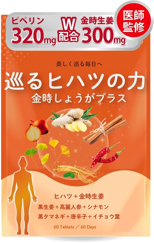 巡るヒハツの力 金時しょうがプラスのパッケージ